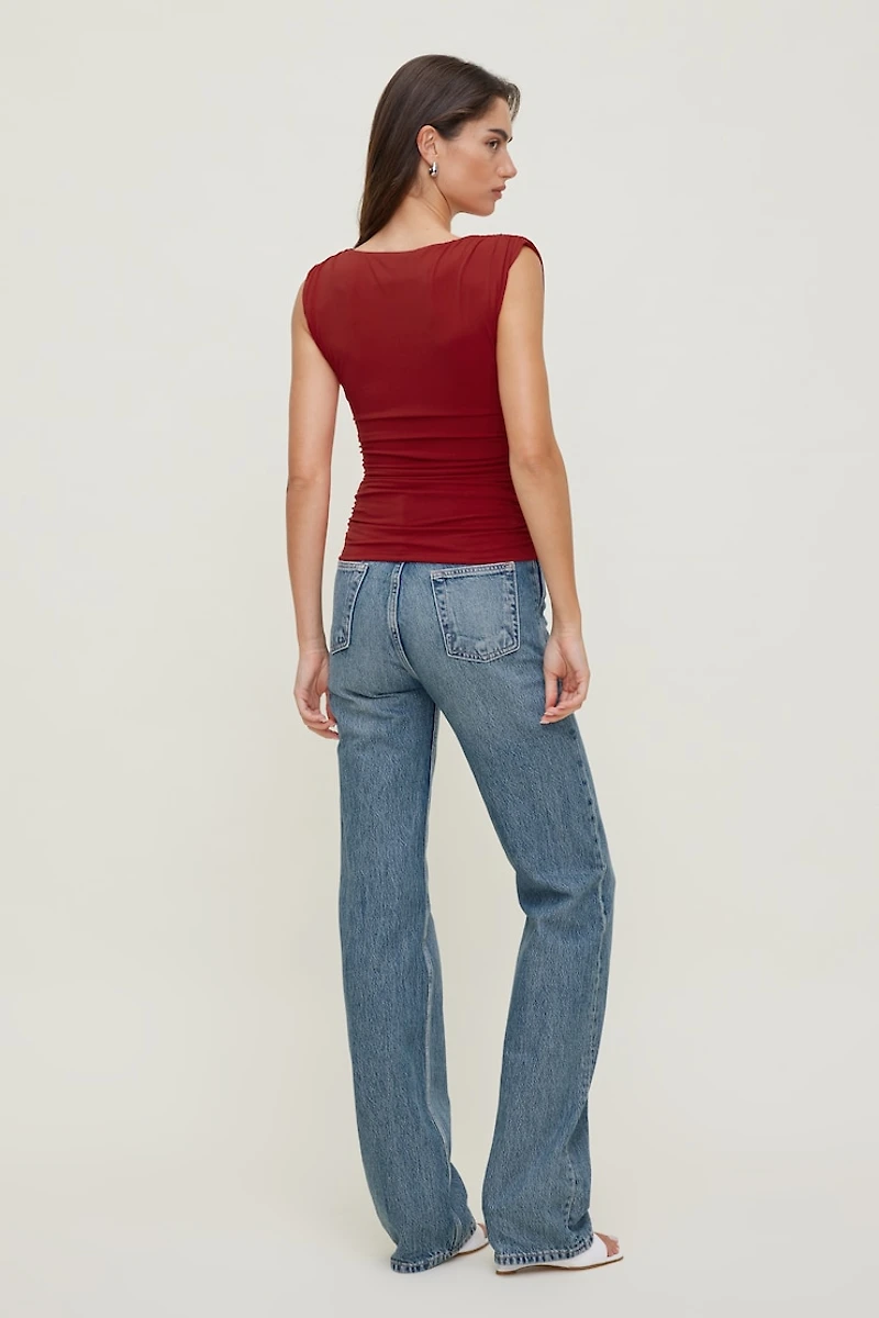 Camisole sculptante à col plongeant