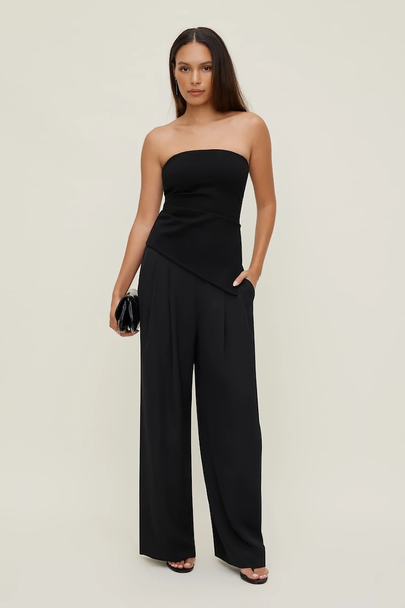 Asymmetric Ponte Tube Top