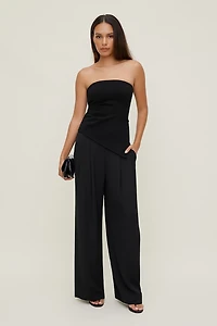 Asymmetric Ponte Tube Top