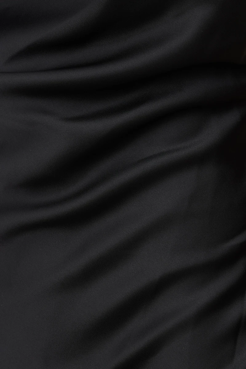 Bustier Satin Maxi Dress