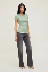 T-shirt à col rond Rumi