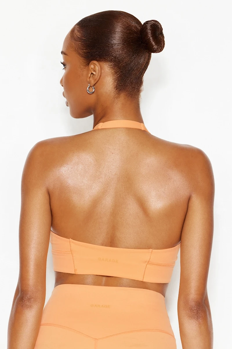 Active Plunge Halter Bra