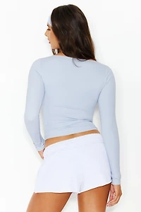 Sleek Crossover Longsleeve Top