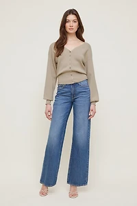 Cardigan à col en V