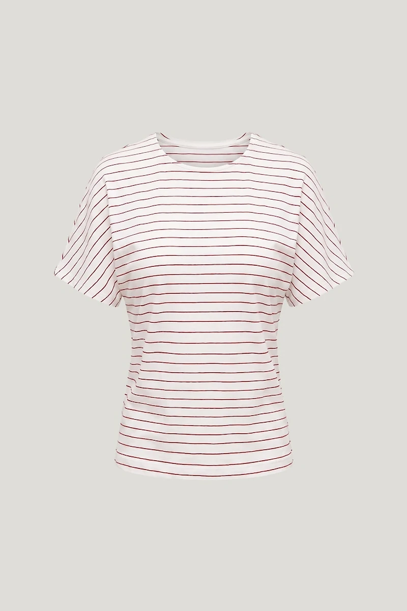 Andrea Striped Cotton T Shirt