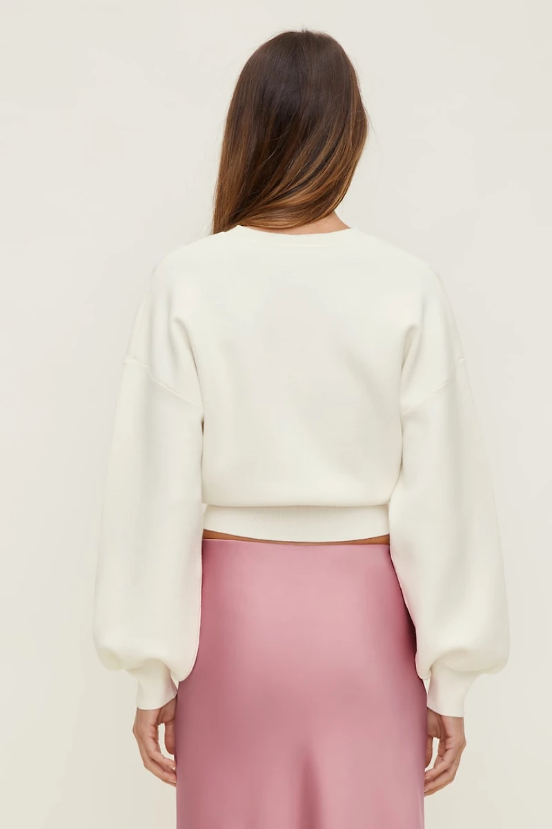 Cinched V Neck Sweater