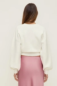 Cinched V Neck Sweater