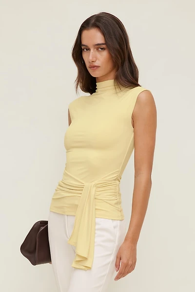 Sculpt Draped Scarf Top