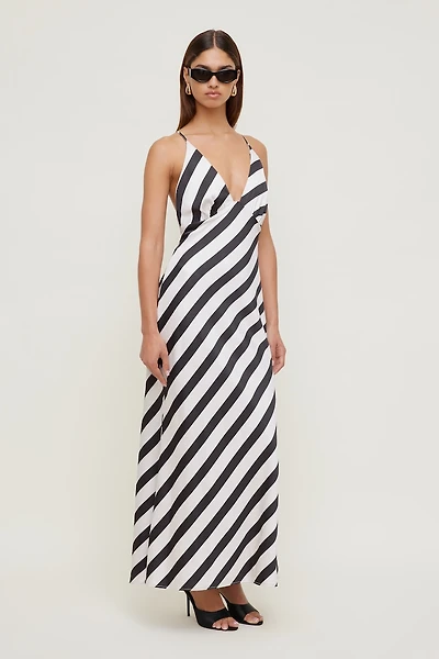 Livia Satin Maxi Dress