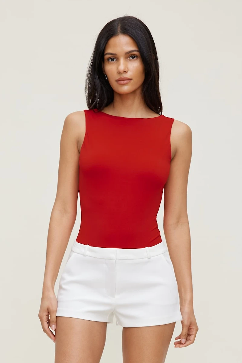 Justaucorps sculptant à dos châle