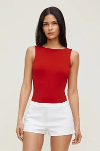 Justaucorps sculptant à dos châle