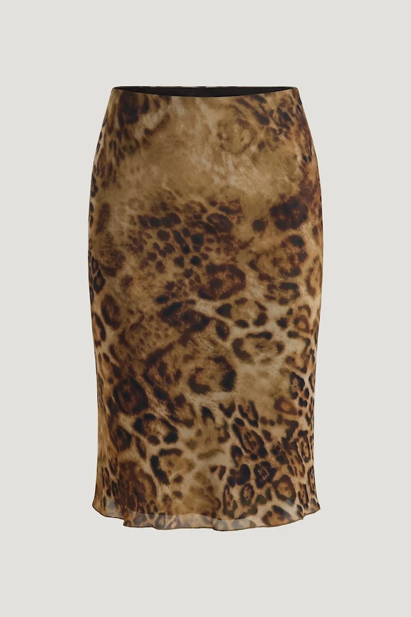 Esther Georgette Midi Skirt
