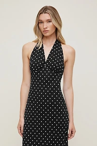 Elena Halter Midi Dress