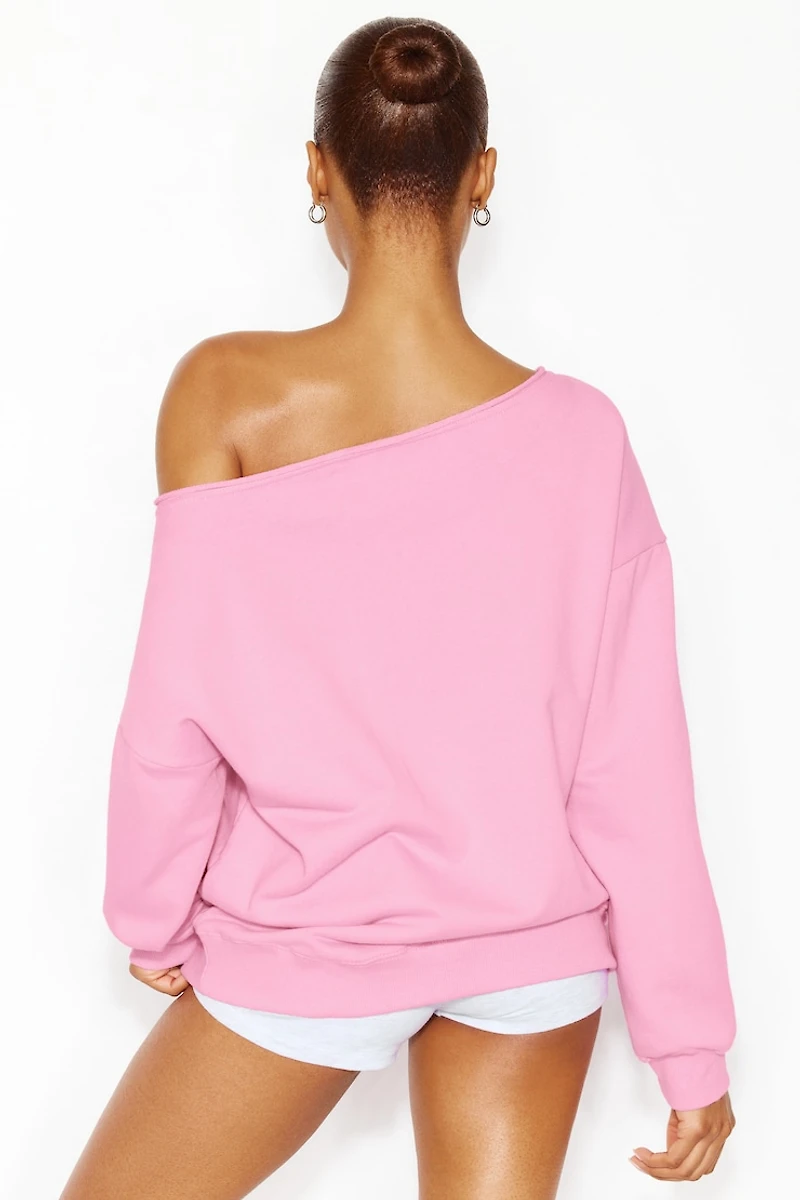 Sweatshirt SoftTerry™ à épaules dégagées