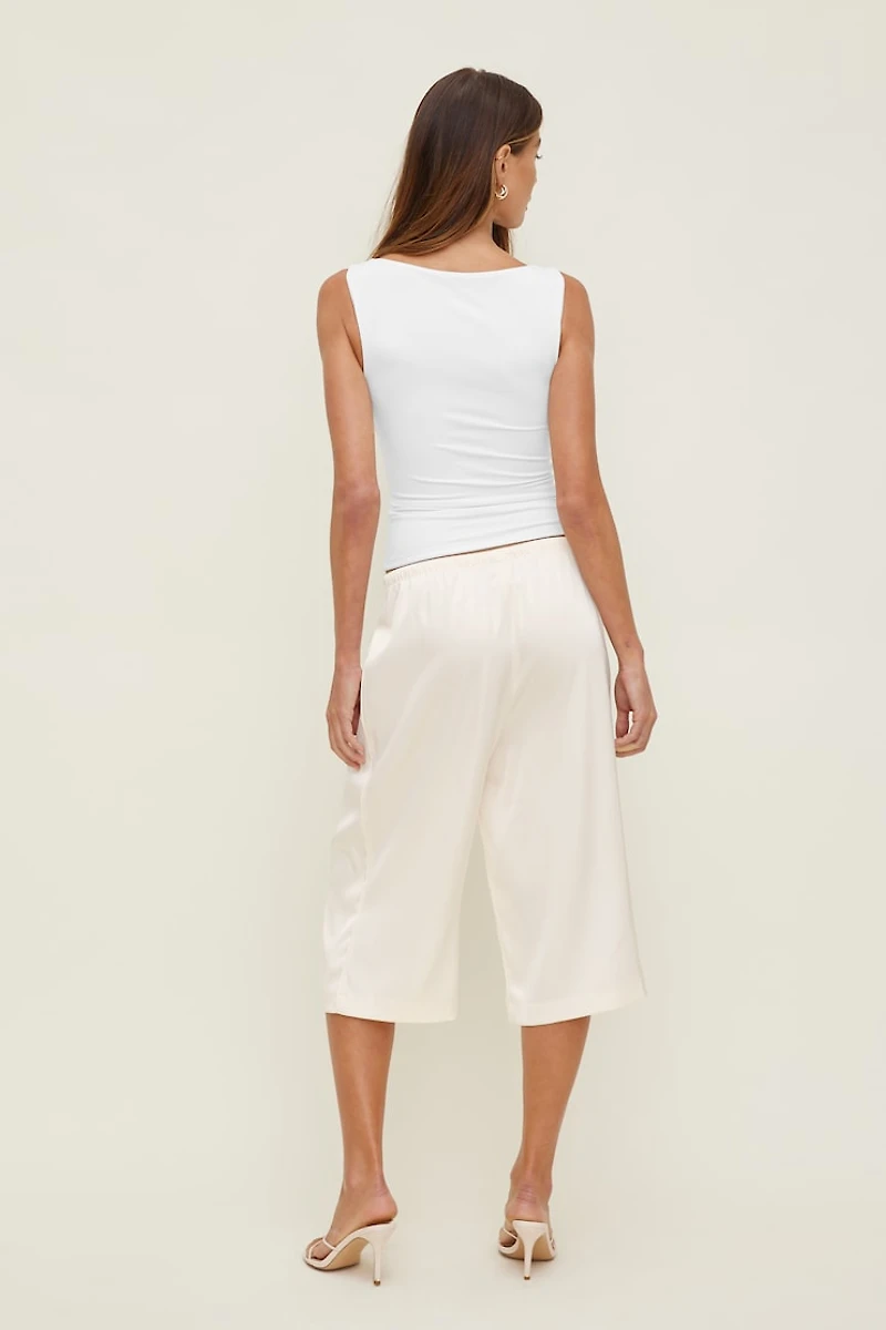 Leo Satin Capri Pants