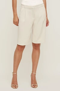 Mid Rise Bermuda Shorts