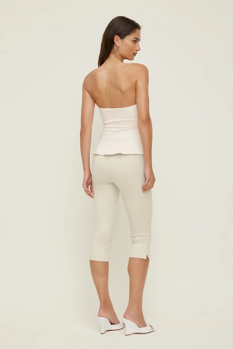 Peplum Bustier Top