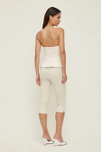 Peplum Bustier Top