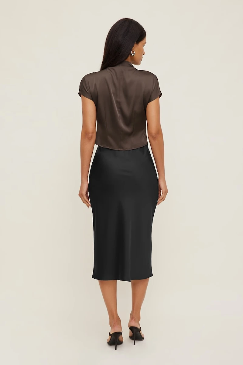 Ella Layered Satin Blouse