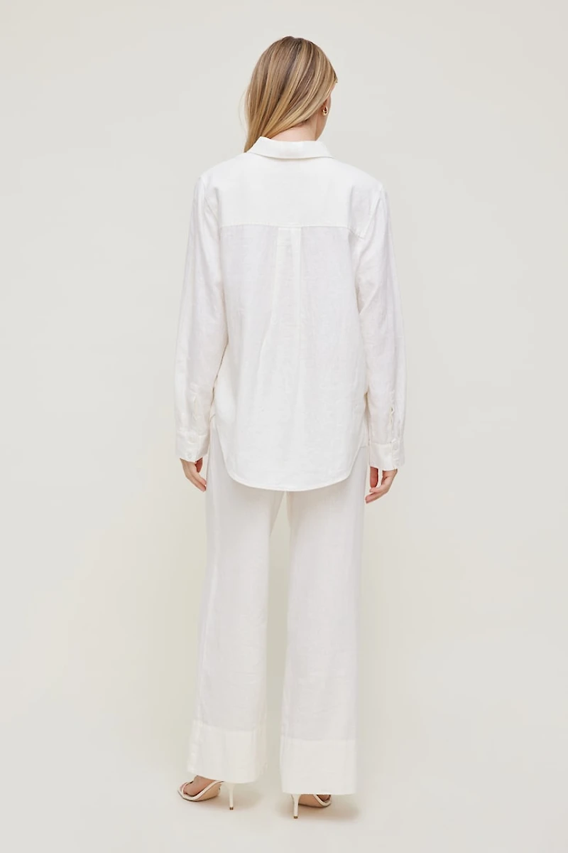 Leo Linen Wide Leg Pants