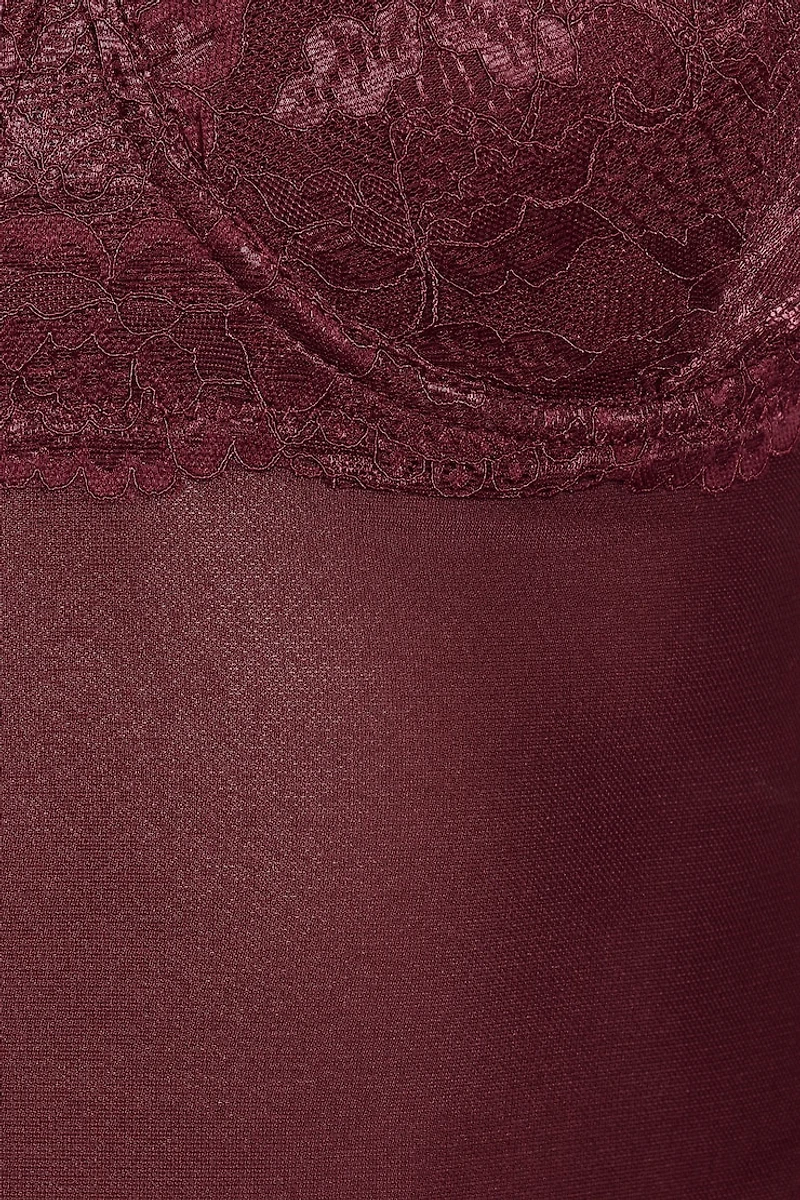 Haut balconnet diaphane en dentelle Sabrina