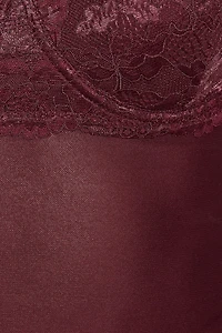Haut balconnet diaphane en dentelle Sabrina