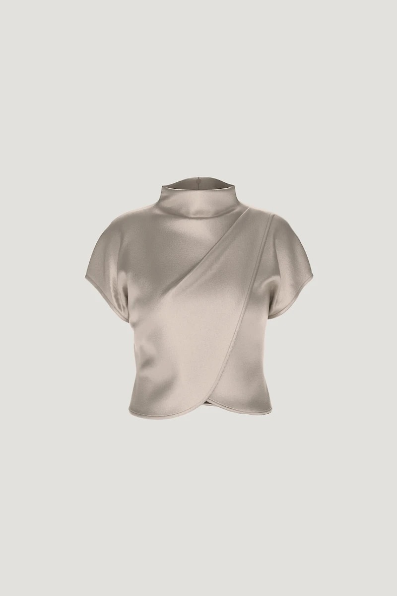 Ella Layered Satin Blouse