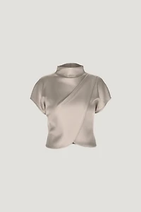 Ella Layered Satin Blouse