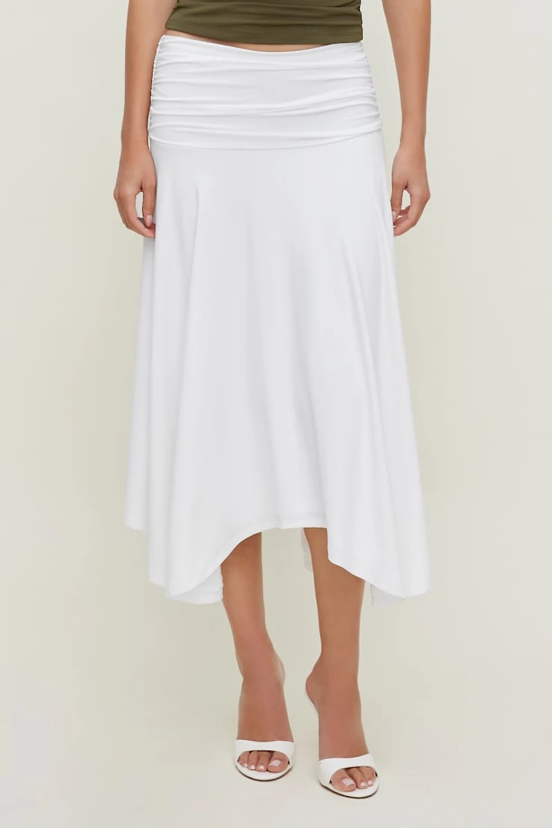 Sculpt Asymmetric Midi Skirt
