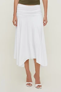 Sculpt Asymmetric Midi Skirt