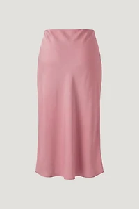 Delila Satin Midi Skirt