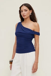 Off Shoulder Mesh Top
