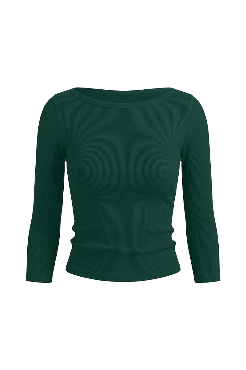 SnatchRib 3/4 Sleeve Top