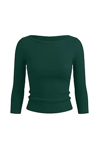 SnatchRib 3/4 Sleeve Top