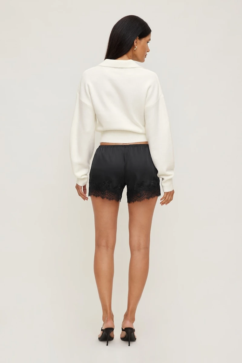Lace Satin Shorts