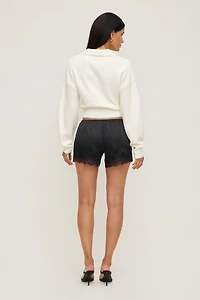 Lace Satin Shorts