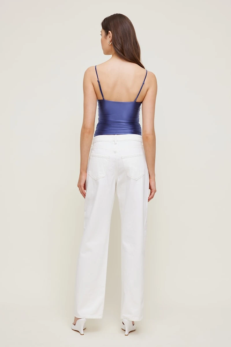 Haut en satin extensible Monet