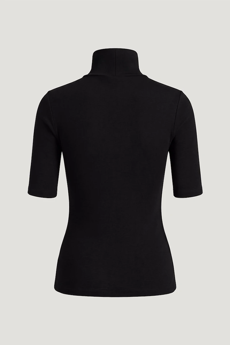 3/4 Sleeve Turtleneck Top