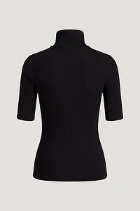 3/4 Sleeve Turtleneck Top