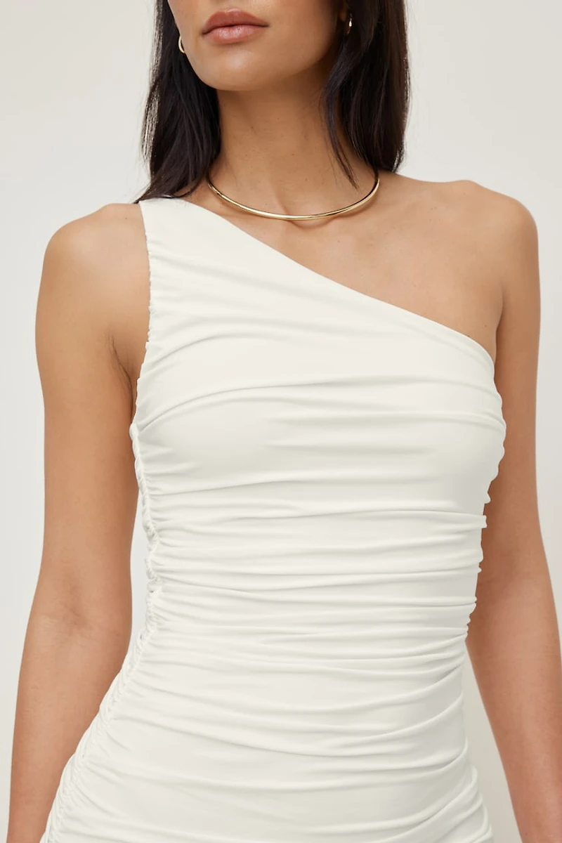 Sculpt Ruched Mini Dress