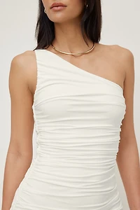 Sculpt Ruched Mini Dress