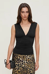 Camisole sculptante à col plongeant