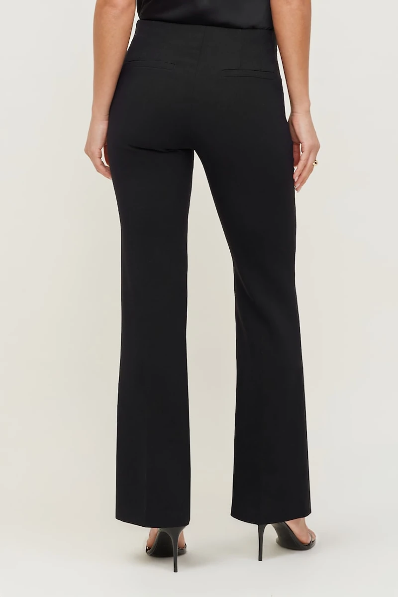 Pantalon ajusté à jambe semi-évasée Frankie