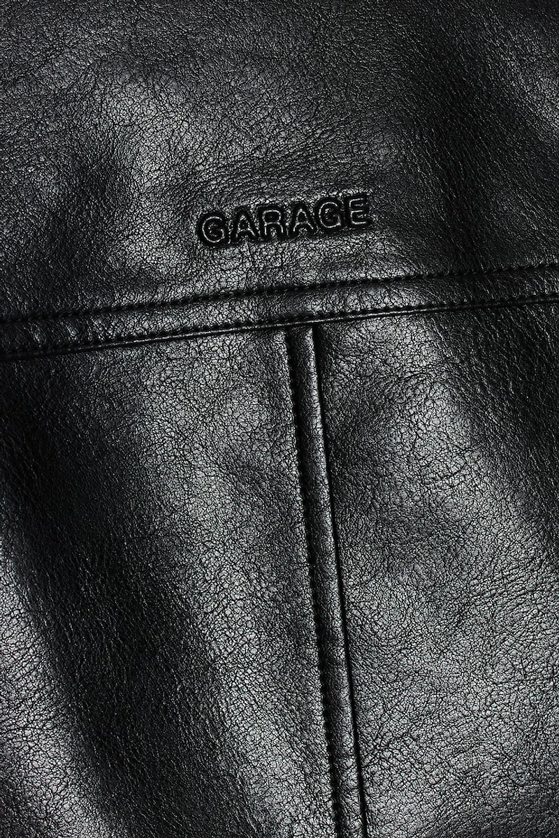 Bubble Faux-Leather Jacket