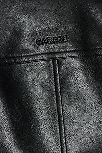 Bubble Faux-Leather Jacket