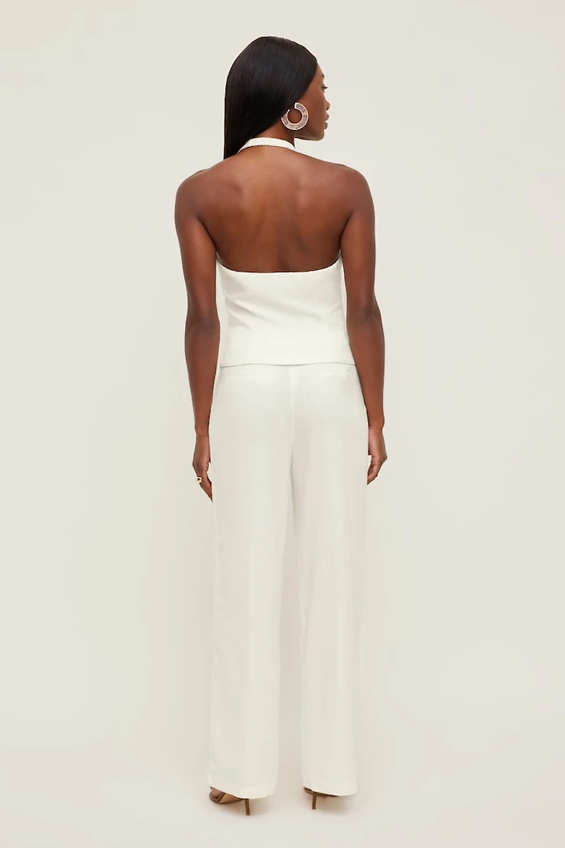 Linen Halter Vest