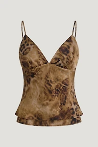 Plunge Babydoll Tank Top
