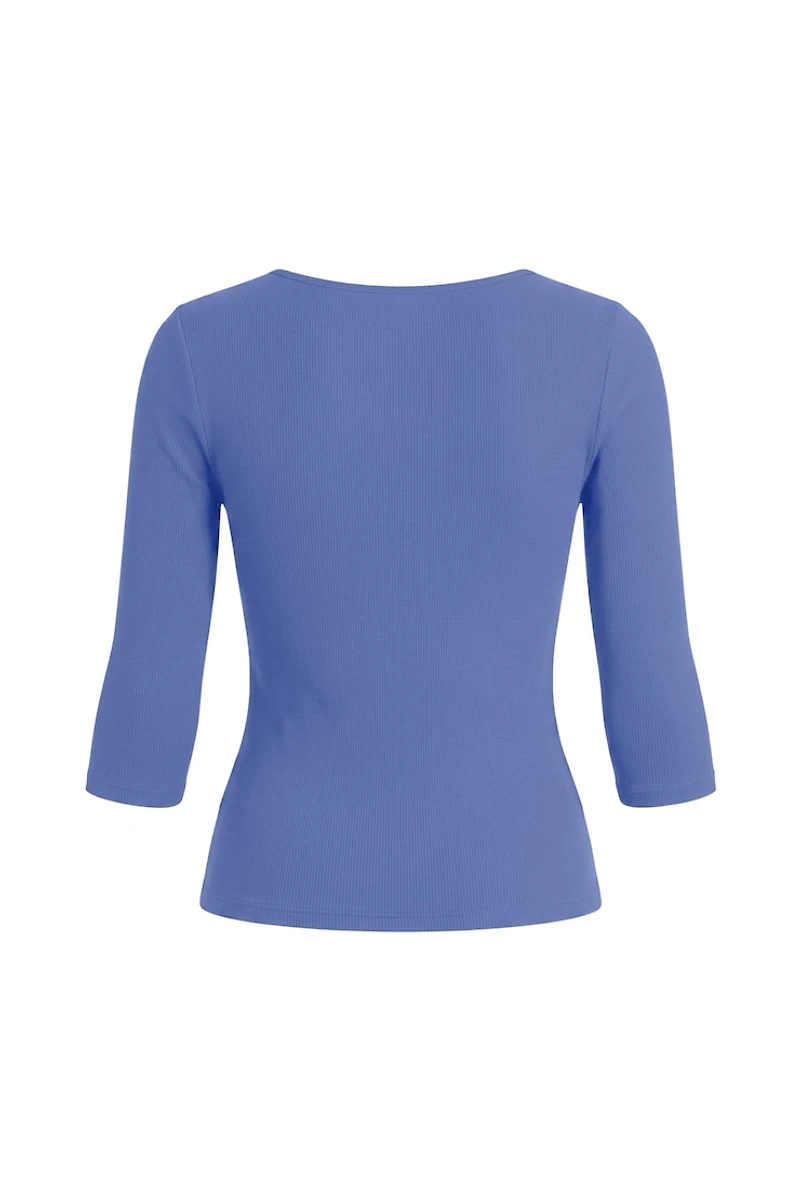Plunge 3/4 Sleeve Top