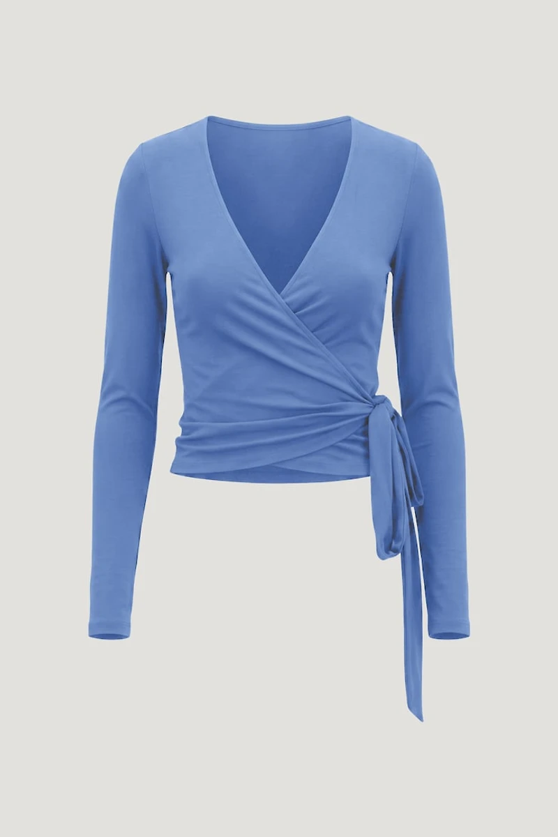 Wrap Long Sleeve Top