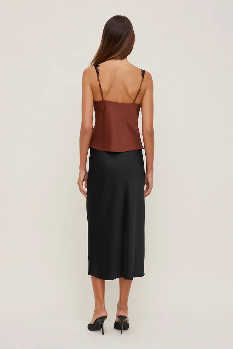 Satin Lace Cami Top